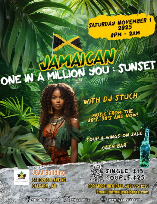 Jamaican lady preparing for a reggae dance.